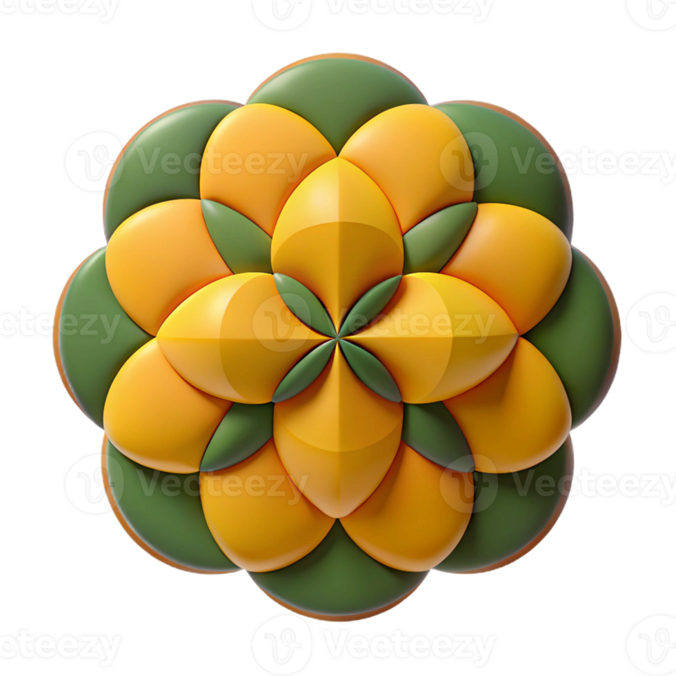 dramatic impressionist Geometric pattern of overlapping circles. Symmetrical, flat color with Scalable Design. professional png