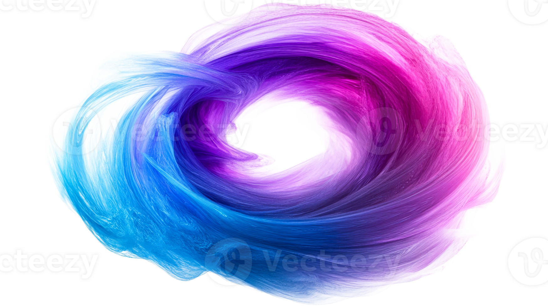 Colorful abstract swirl in motion png