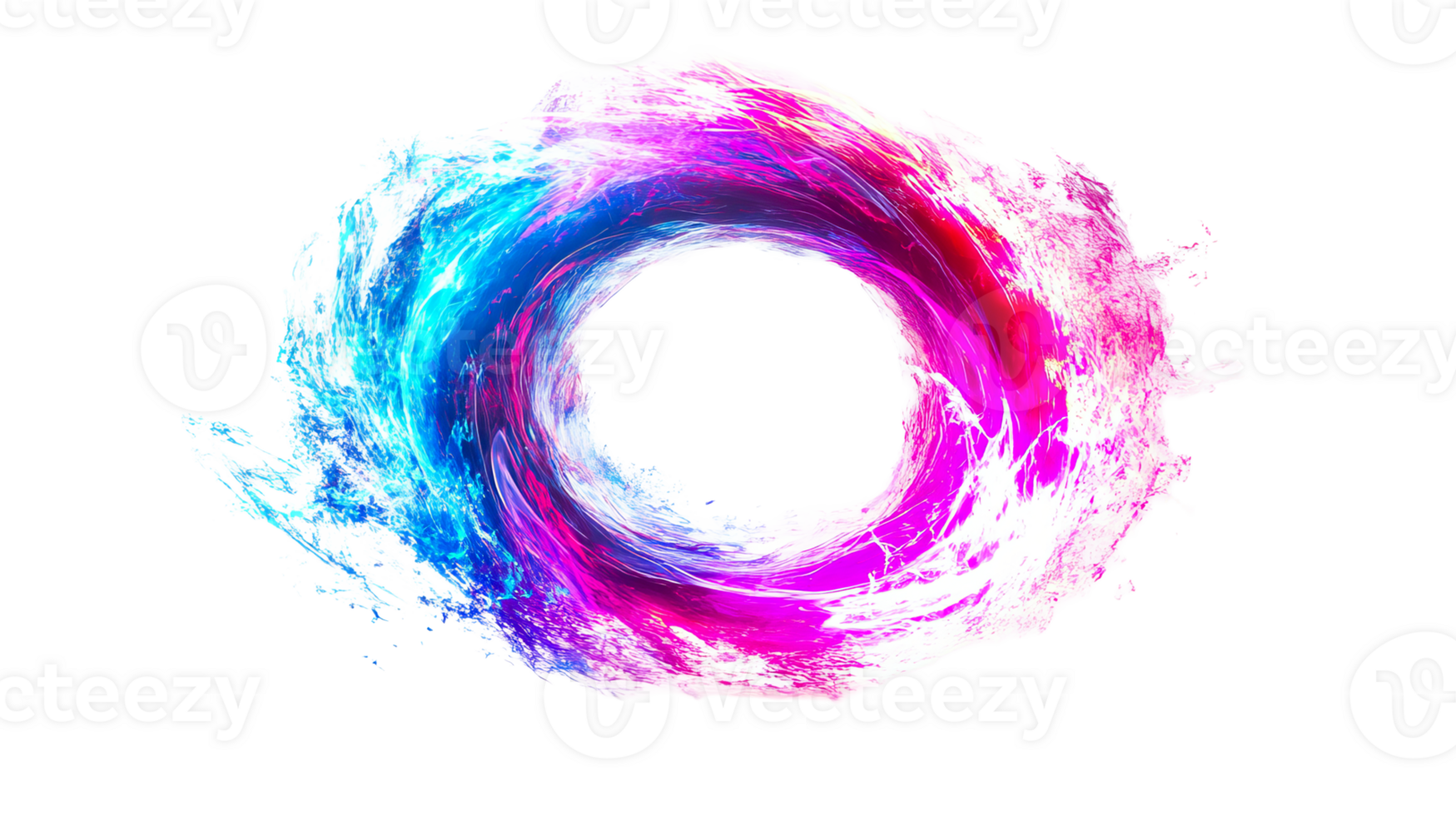 Vibrant swirling circular design png
