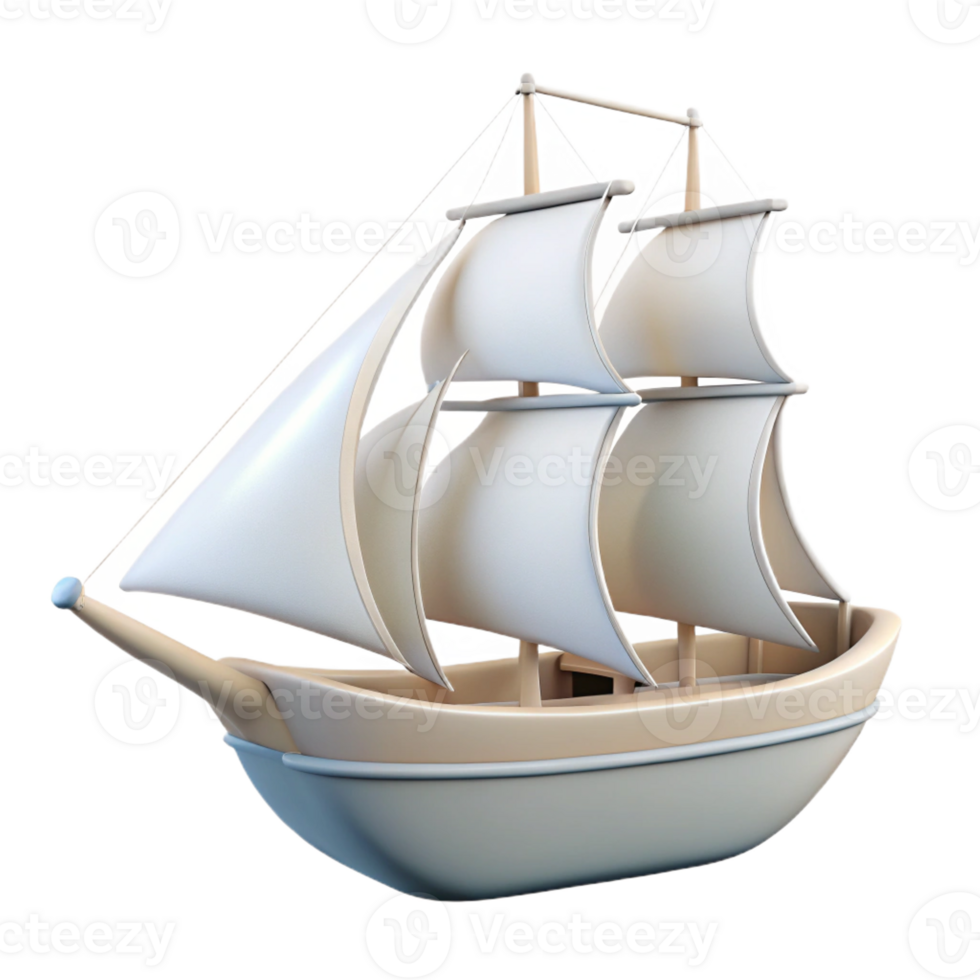 immaculate mid-century Minimal line art of a sailing ship. Clean lines, with Scalable Design. sharp png