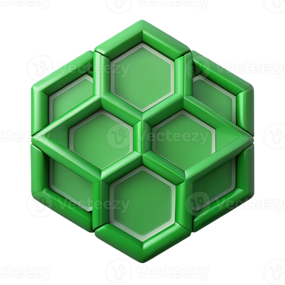 whimsical striking Symmetrical, hexagonal grid pattern. Crisp edges, green flat color. with Scalable Design. original png