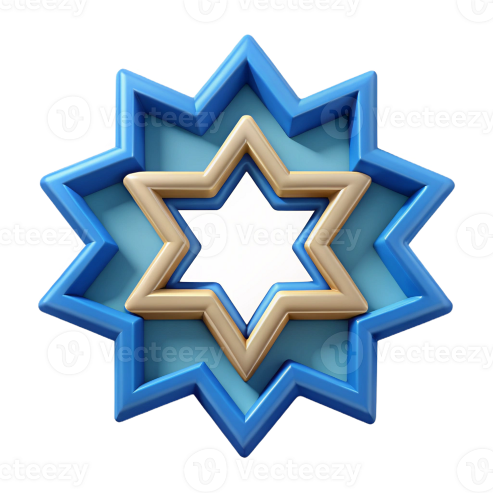 radiant tranquil art deco Islamic star pattern, symmetrical, crisp edges, flat color with Scalable Design. flawless png