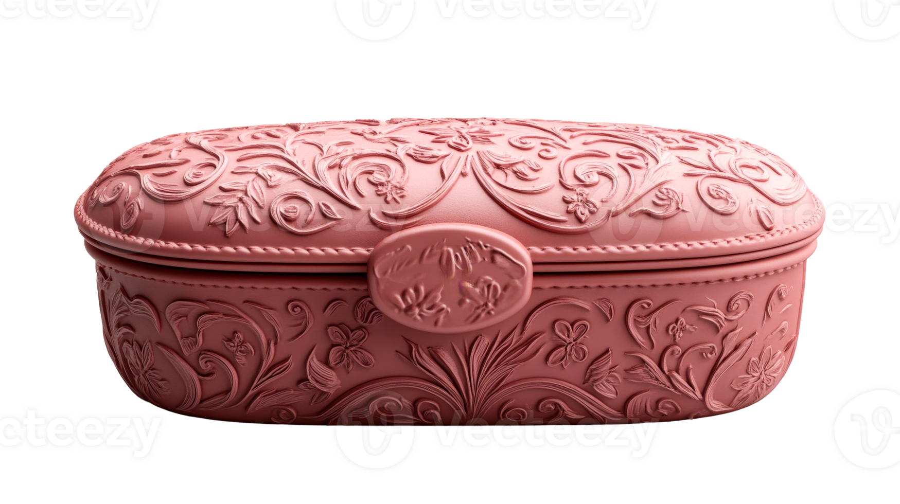 Decorative pink container with intricate design png