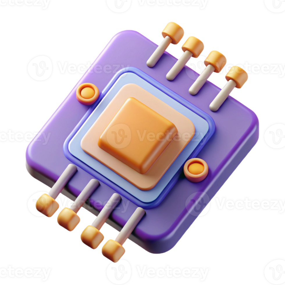 striking notable Flat color illustration of a circuit board. Clean lines, minimal detail with Scalable Design. png
