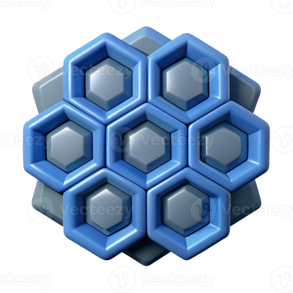 remarkable surreal Symmetrical pattern of nested hexagons. Scalable, crisp edges with Scalable Design. ultra HD png