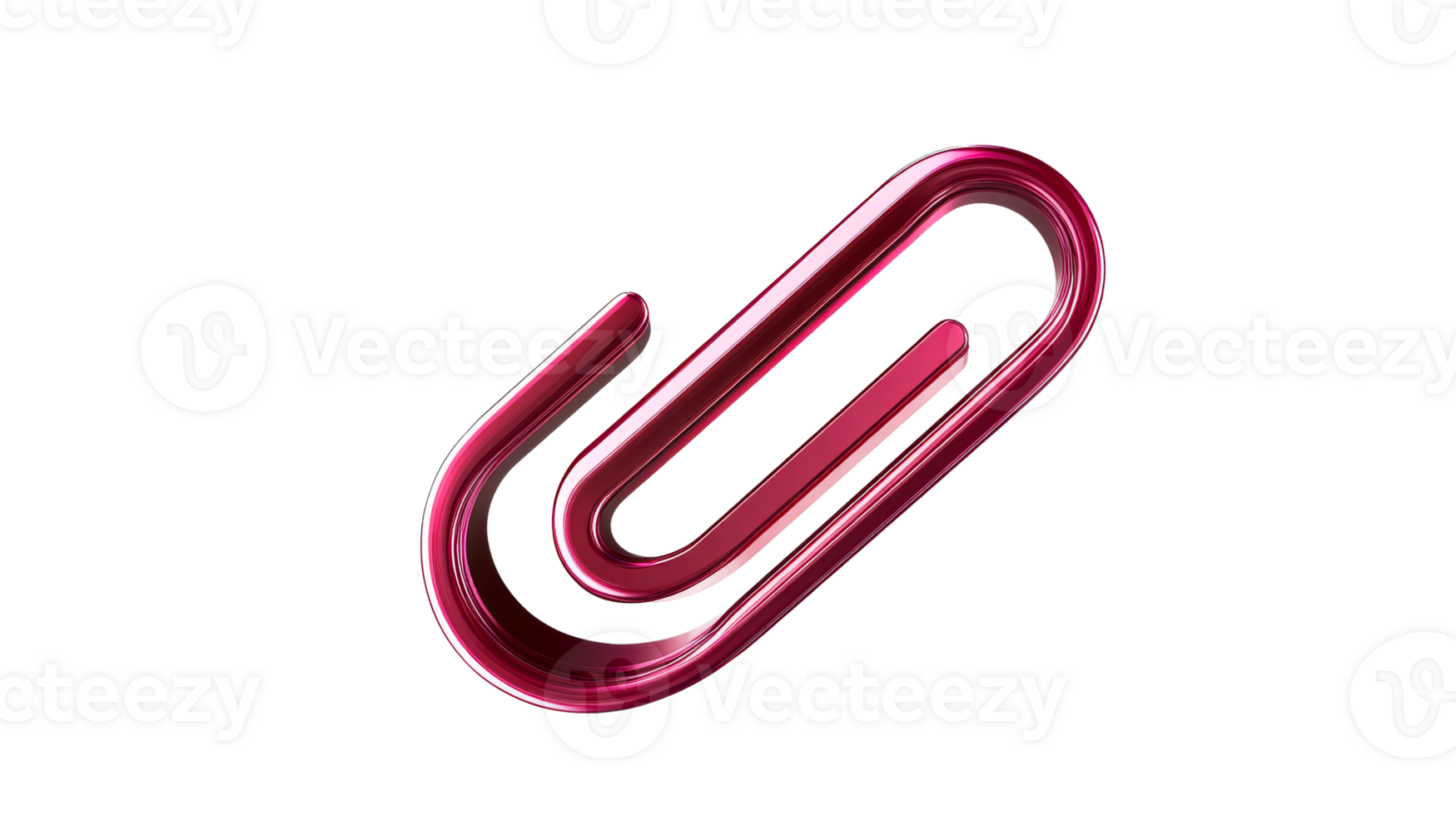 Modern transparent paperclip design png