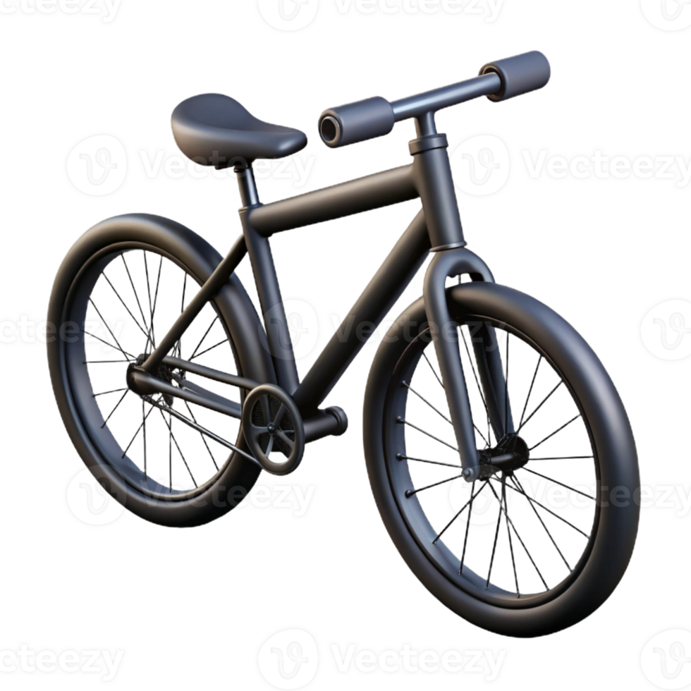 picturesque iconic A single-weight stroke black bicycle. Clean lines, flat color with Scalable Design. png