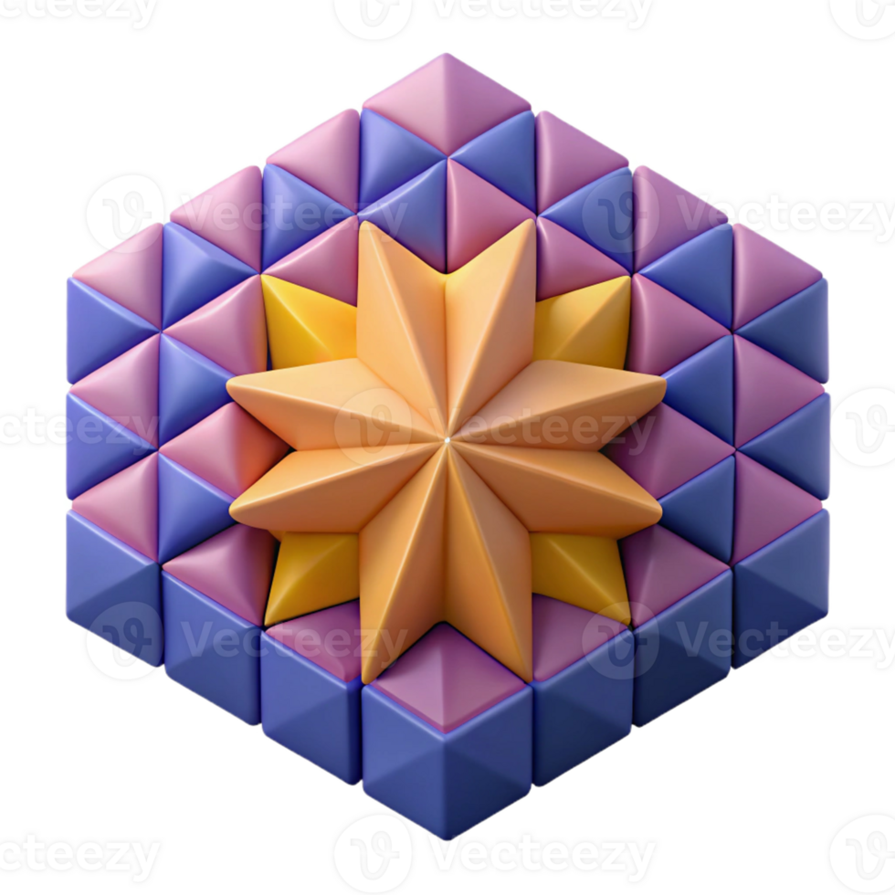 sought-after organic Expanding geometric pattern, scalable, flat color, sharp edges with Scalable Design. expertly shot png