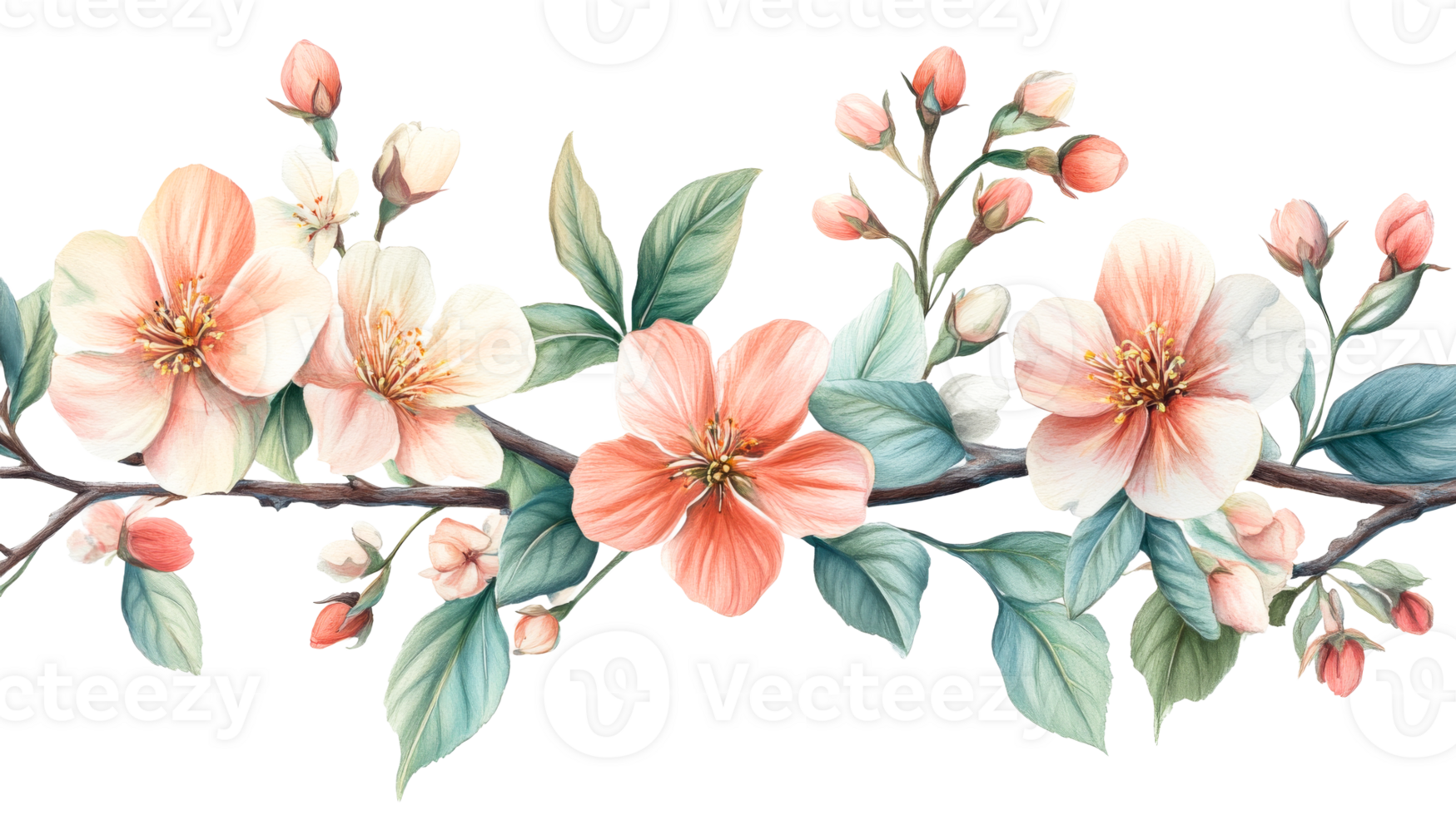 Pastel floral arrangement png