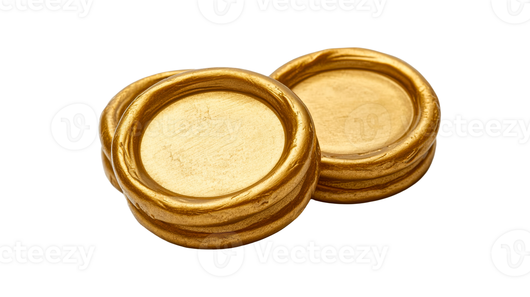 Gold coins displayed on a white surface png