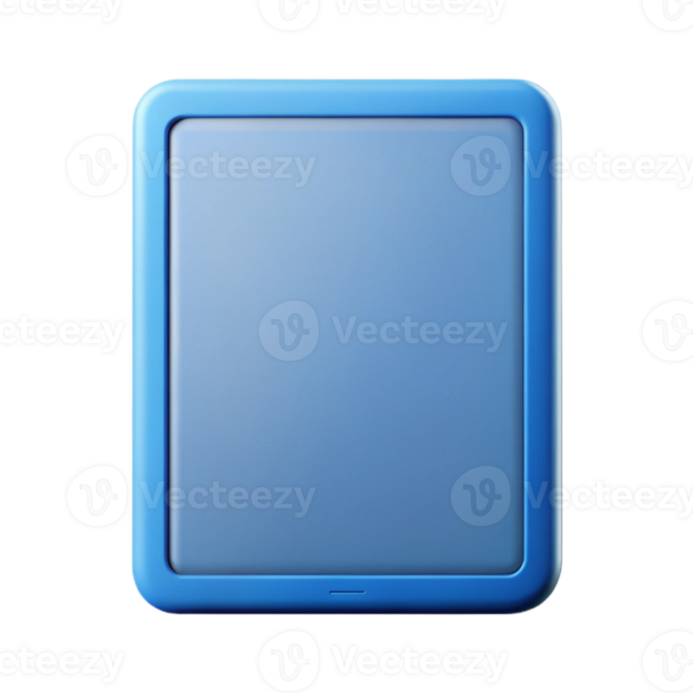 memorable impressionist Tablet icon with a screen. Crisp edges, single-weight stroke with Scalable Design. ultra HD png