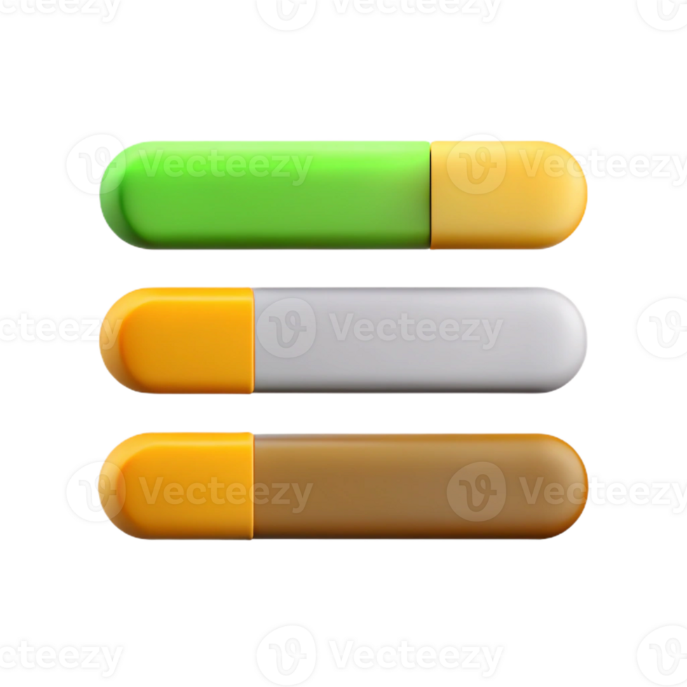 quintessential traditional Progress bar with three sections. Clean lines, minimal design with Scalable Design. masterfully captured png