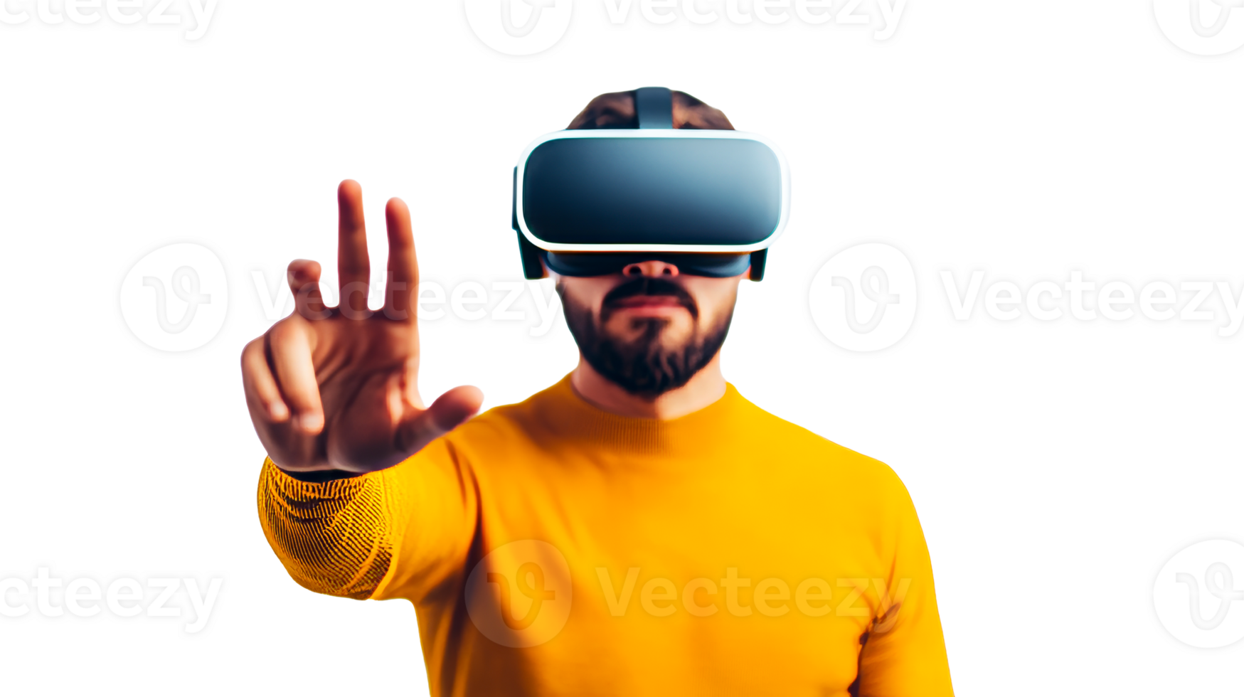 Engaging with virtual reality in modern technology png