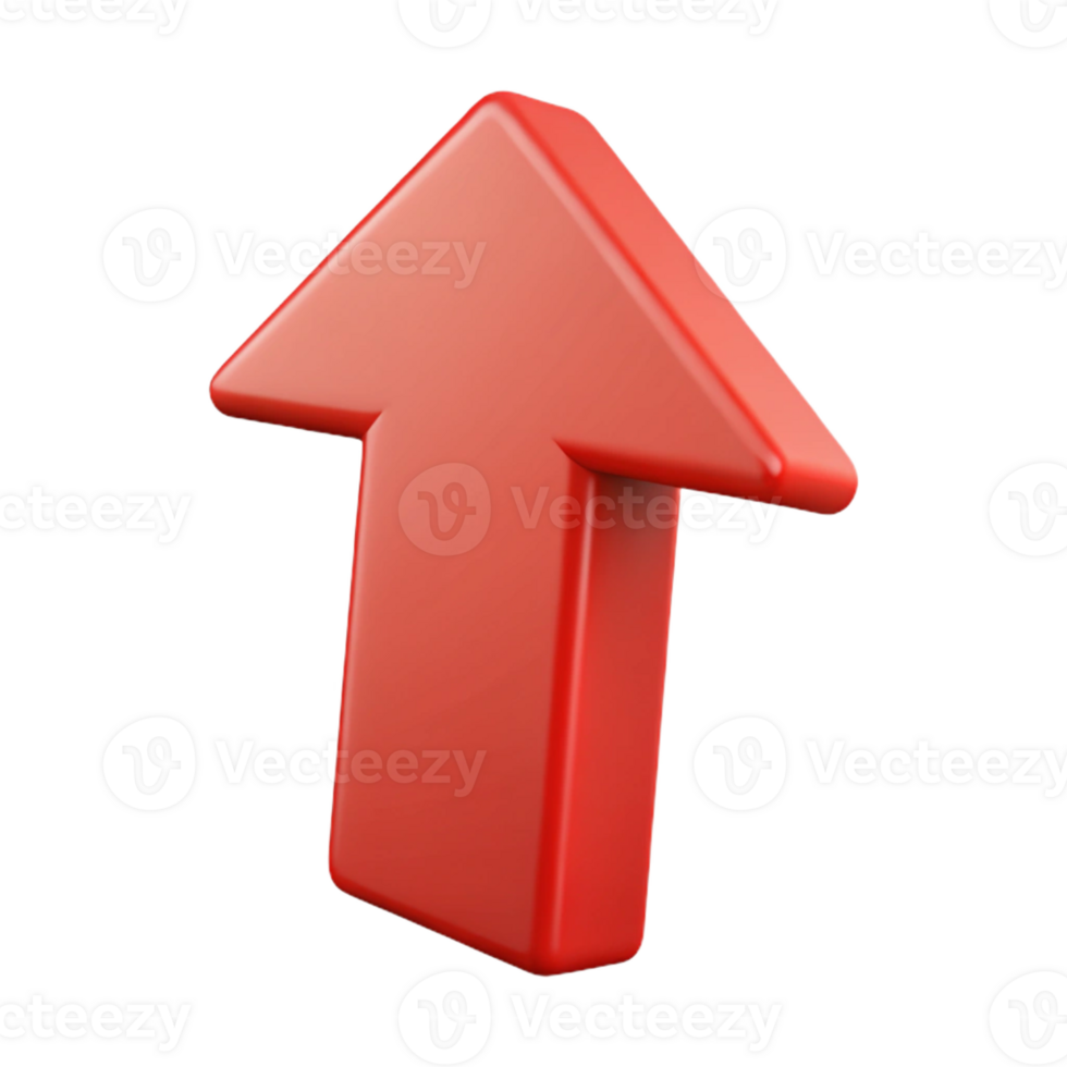 mesmerizing exemplary Abstract arrow pointing upwards. Clean lines, flat red color, and with Scalable Design. png