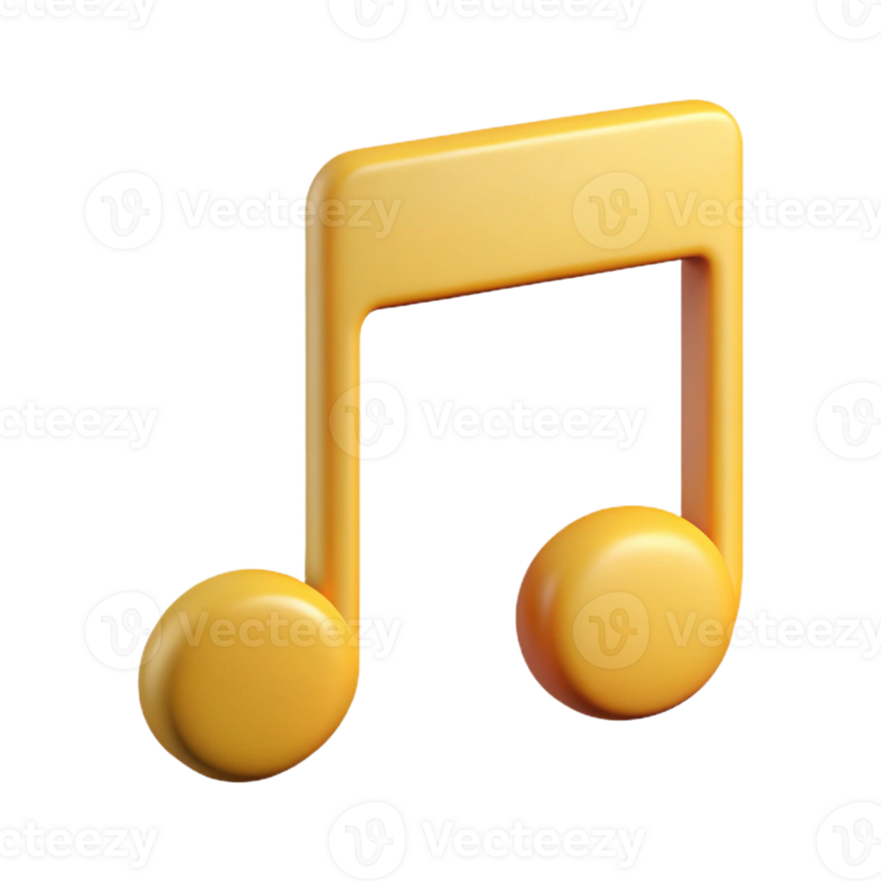 immaculate distinctive Minimalist design of a music note. Clean lines, single-weight stroke. Flat color with Scal png