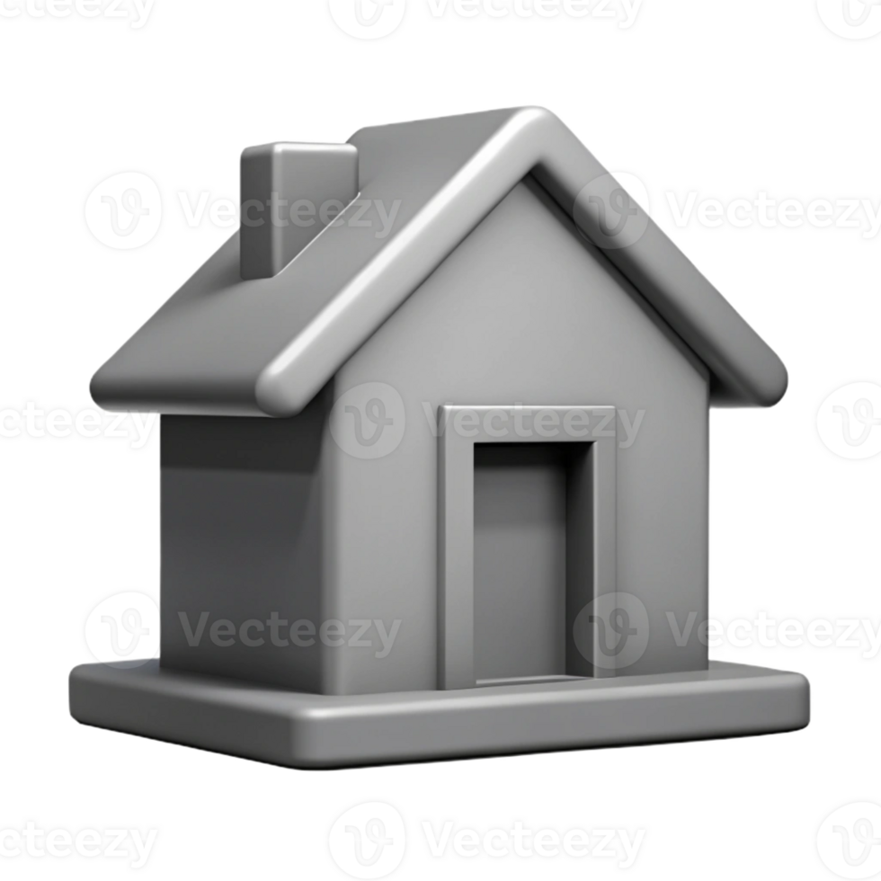 romantic exquisite Minimal silhouette of a house. Clean lines, flat grey, single-weight stroke with Scalable Design. expertly shot png