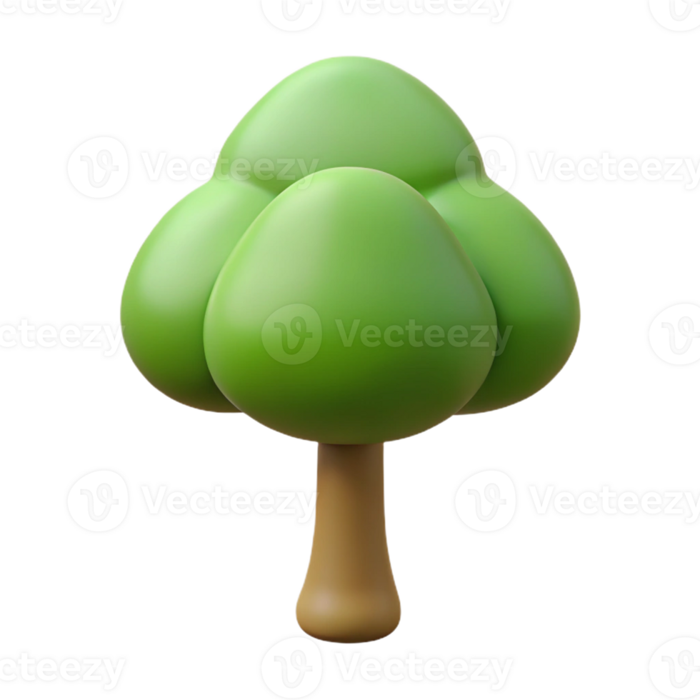 remarkable urban Basic tree shape with a rounded crown. Minimal, crisp edges, flat color with Scalable Design. precision png