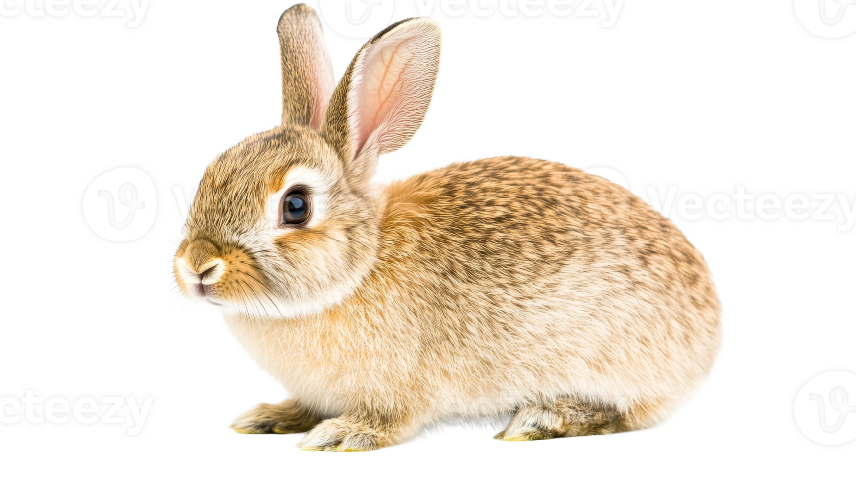 Cute rabbit on a white background png