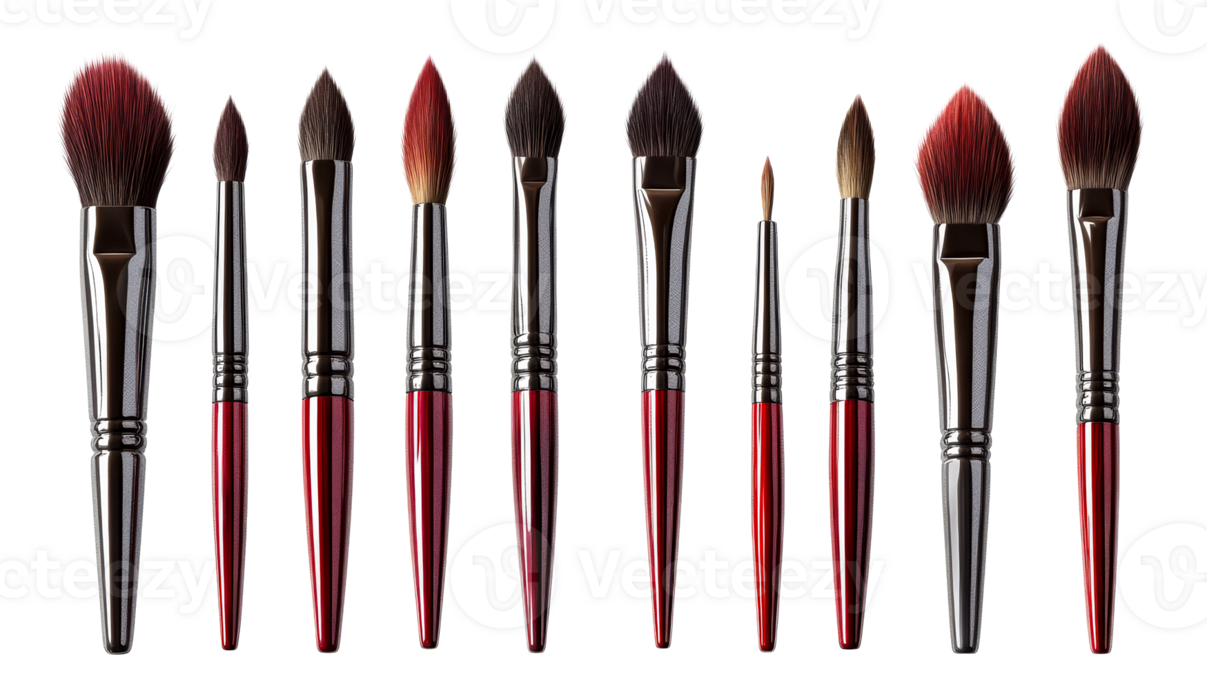 Artist brushes on a transparent bg png