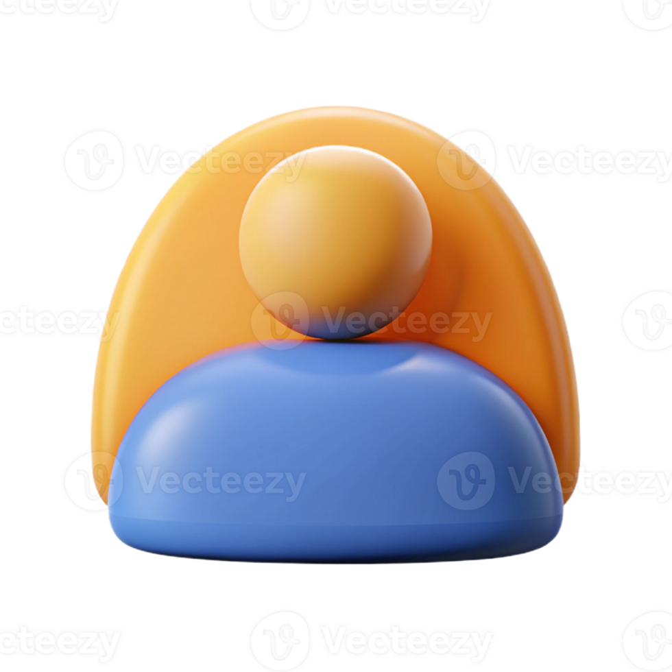 reflective picturesque User profile icon. Symmetrical, single-weight stroke, with Scalable Design. top-tier png