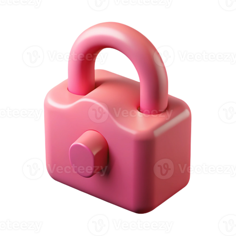 gorgeous harmonious vintage Scalable abstract shape resembling a lock, flat pink with Scalable Design. masterfully captured png
