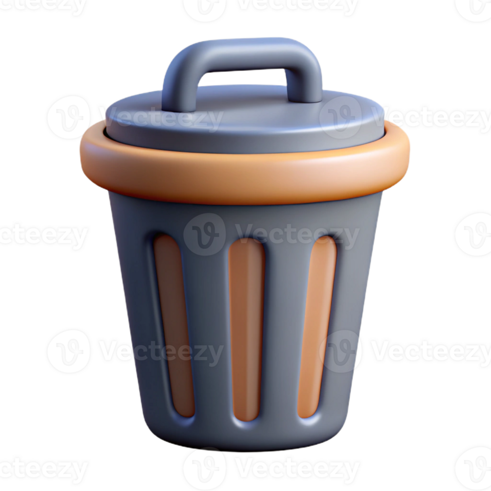 romantic majestic Trash can pictogram. Simple shape, flat color, crisp edges. Minimal, with Scalable Design. elite png