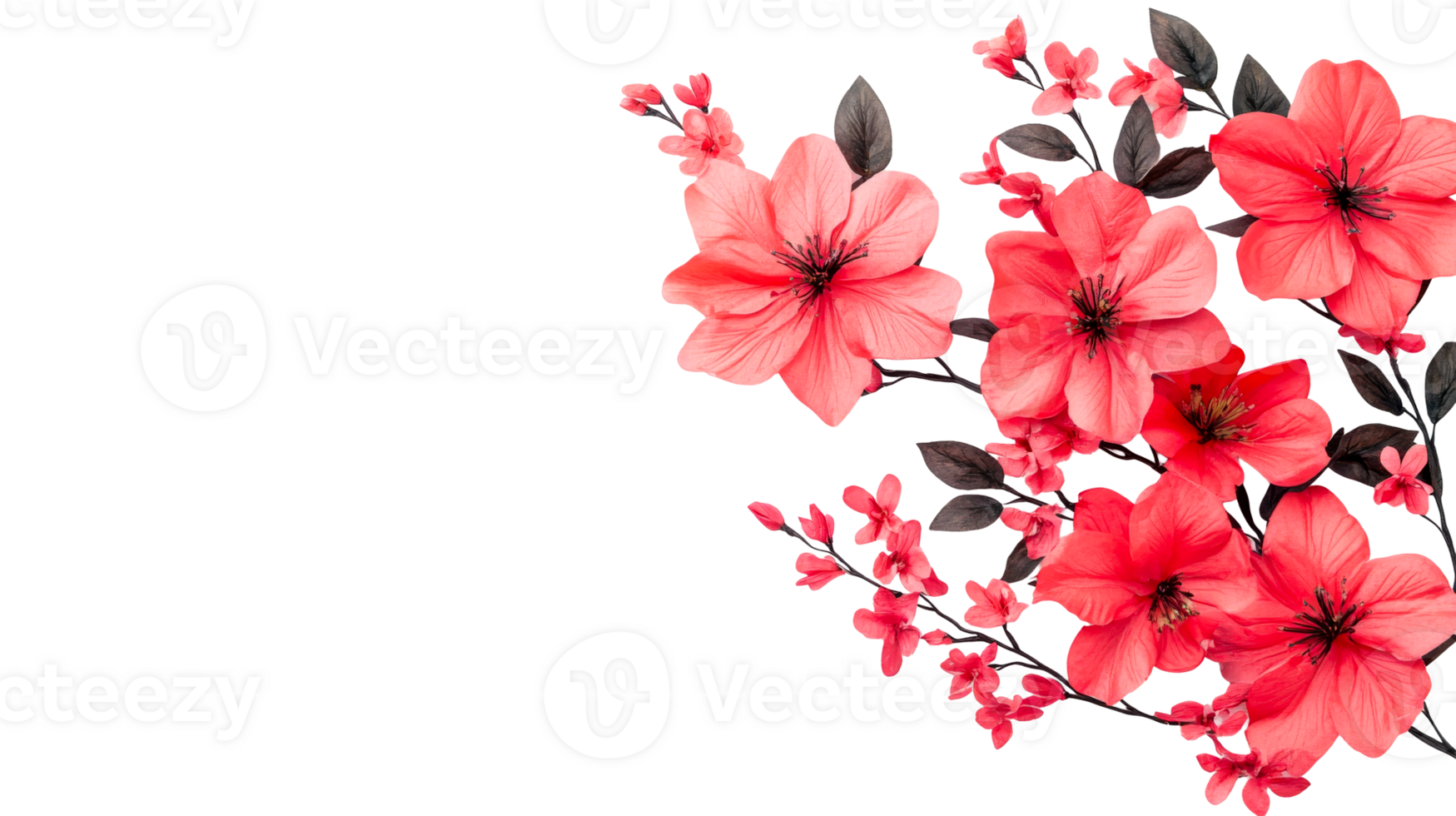 Spring flowers in a delicate bouquet png