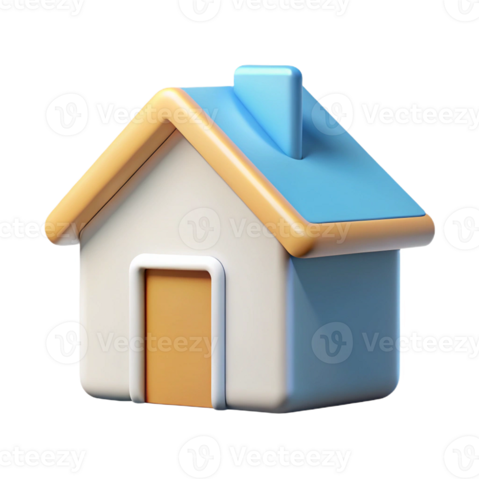 whimsical impressive House icon with a triangular roof. Clean lines, minimal design with Scalable Design. ultra HD png