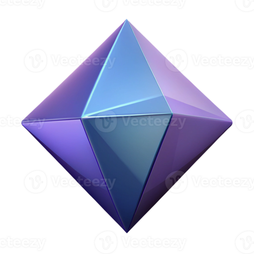 radiant dreamy surreal Geometric prism, clean lines, flat color, with Scalable Design. 4K png