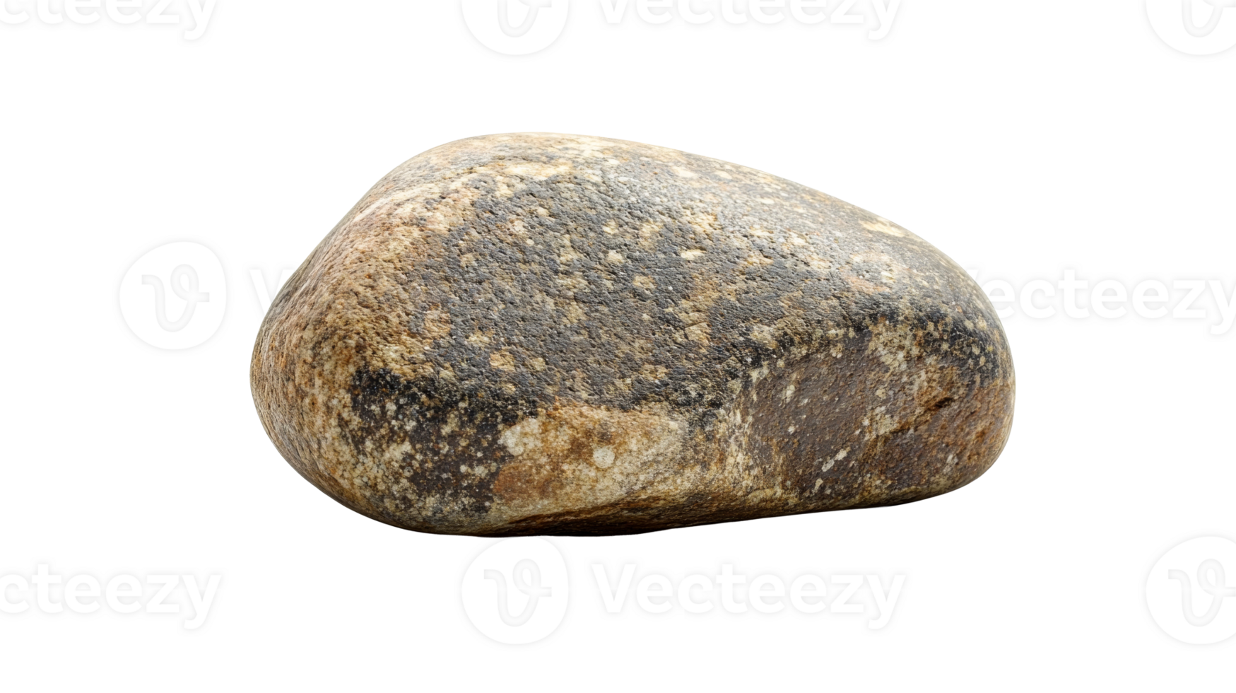 Natural smooth stone with unique texture and shape png