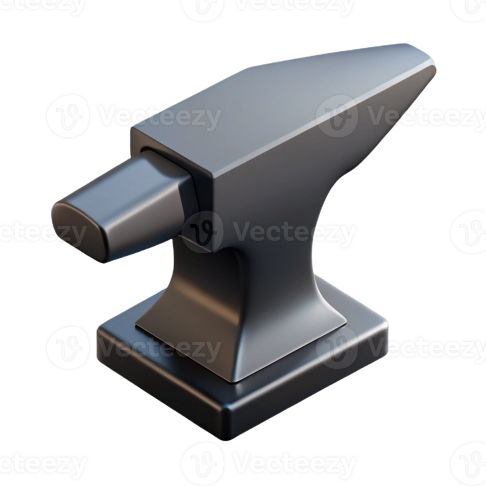 picturesque bohemian Minimal isometric anvil, single-weight stroke, black with Scalable Design. genuine png
