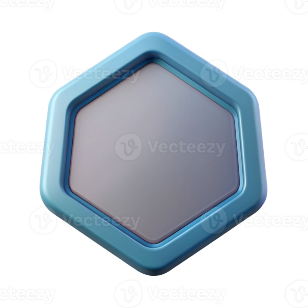 wonderful joyful art deco Octagonal badge with rounded corners. Clean lines, scalable, minimal with Scalable Design. high resolution png