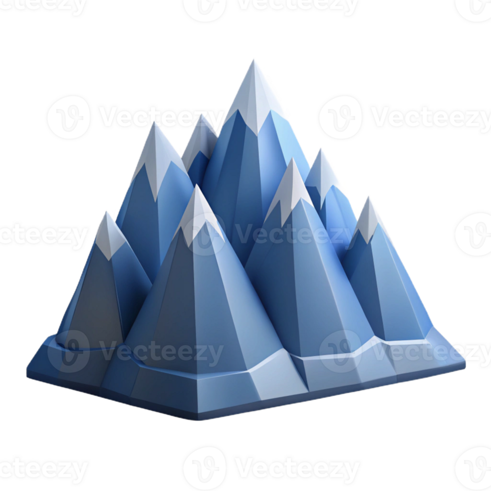 remarkable modern Geometric mountain range. Clean lines, crisp edges, flat color with Scalable Design. handcrafted png