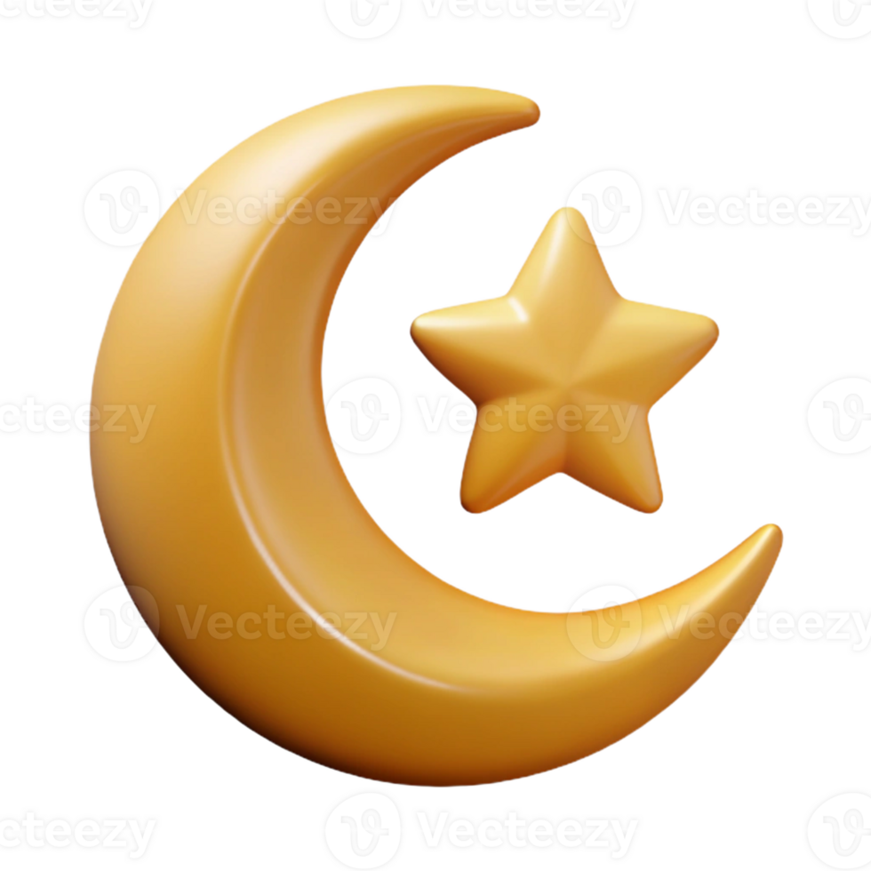 wonderful bold minimalist Crescent moon with a single star. Crisp edges, symmetrical design, with Scalable Design. 8K png