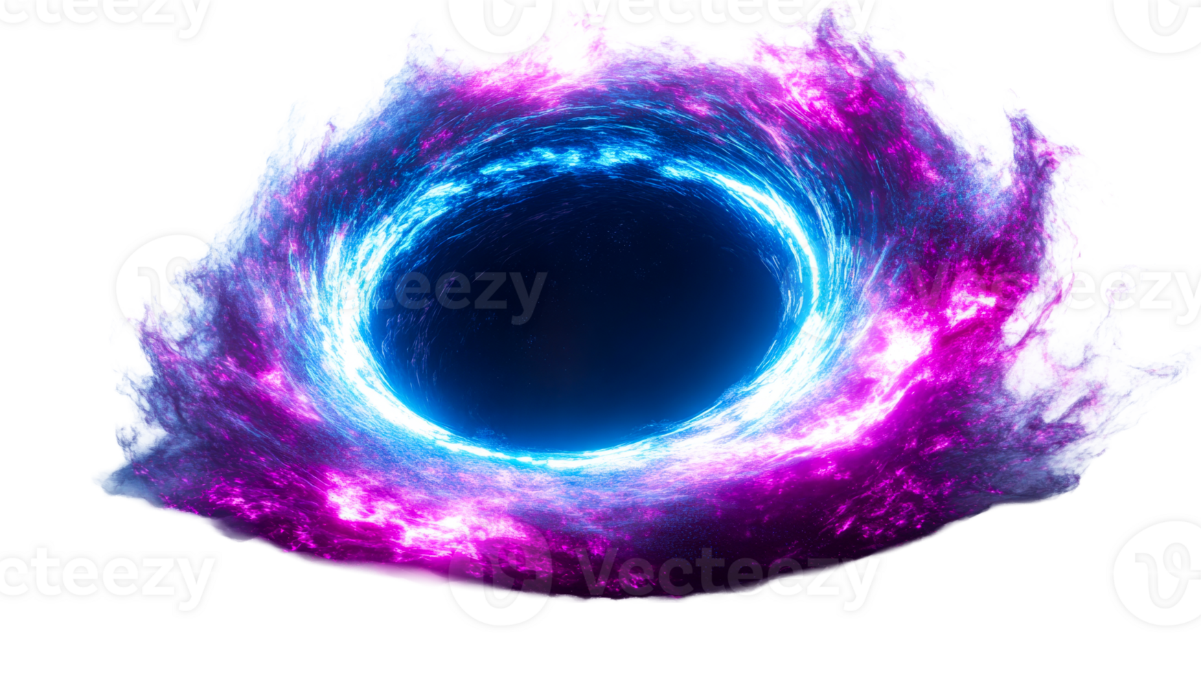 Colorful galaxy vortex with vibrant hues png