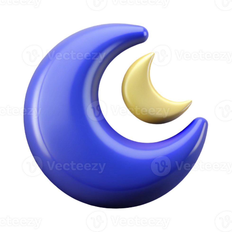 tranquil gorgeous Crescent moon badge with a simple swirl design. Clean lines, with Scalable Design. crisp png