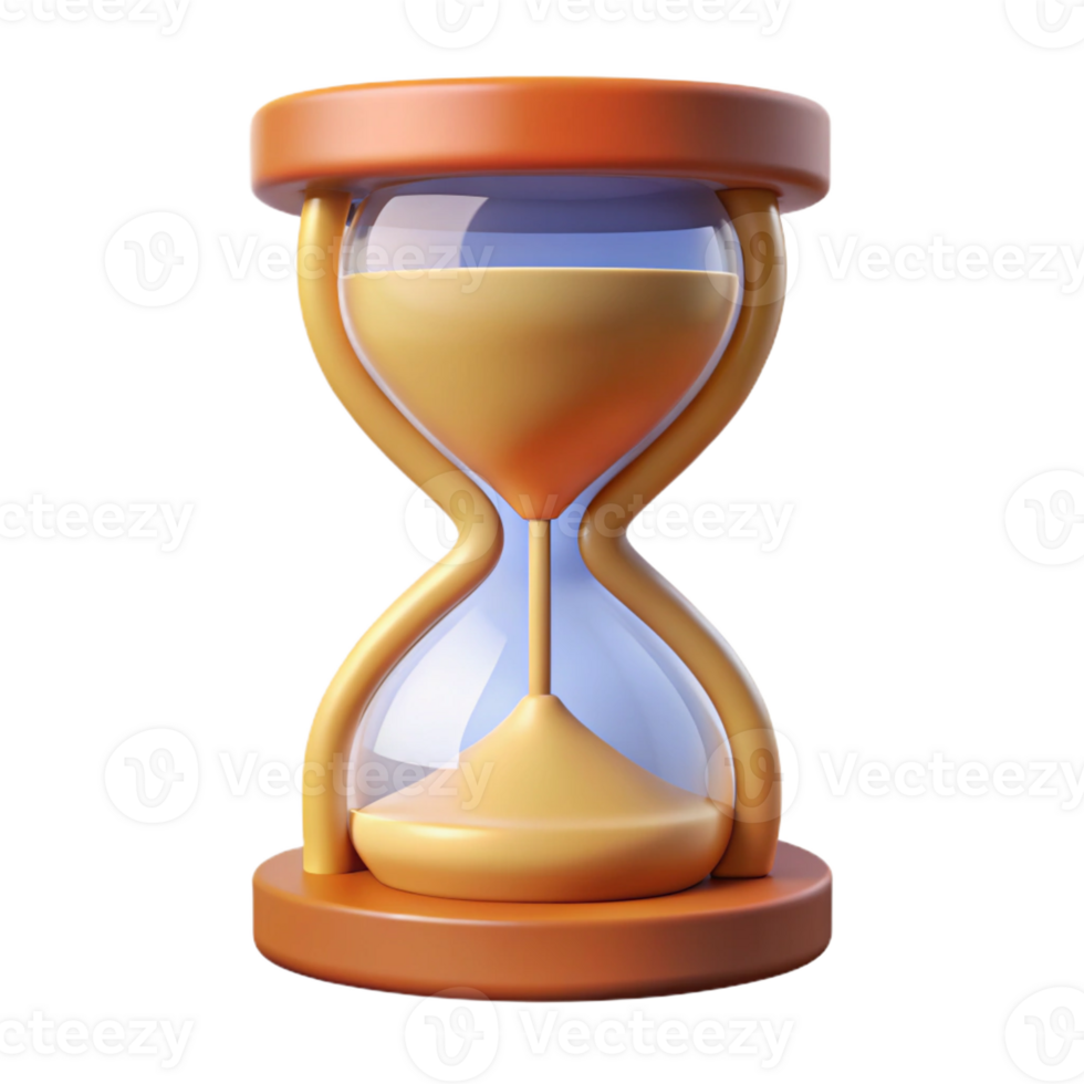serene distinguished Symmetrical hourglass with sand. Clean lines, flat color, with Scalable Design. png