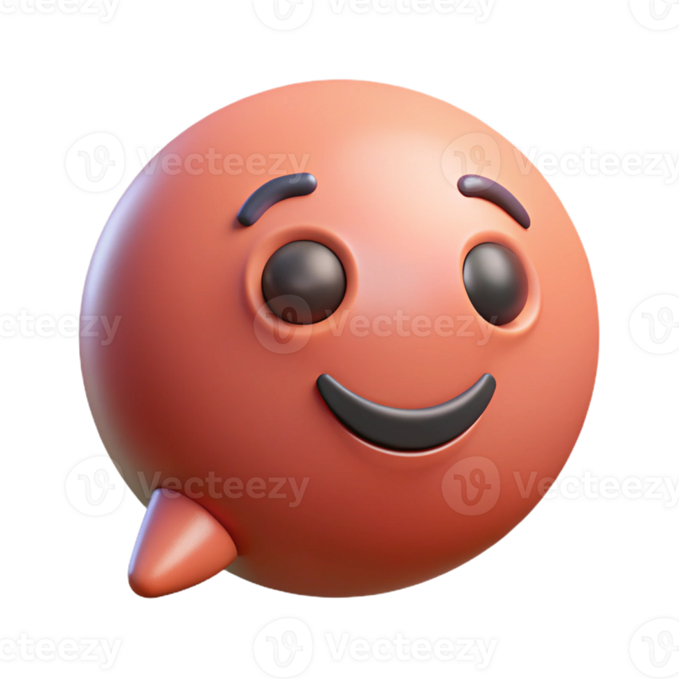 mesmerizing memorable Speech bubble character with a smiling face. Single-weight stroke, minimal, with Scalable Design. png