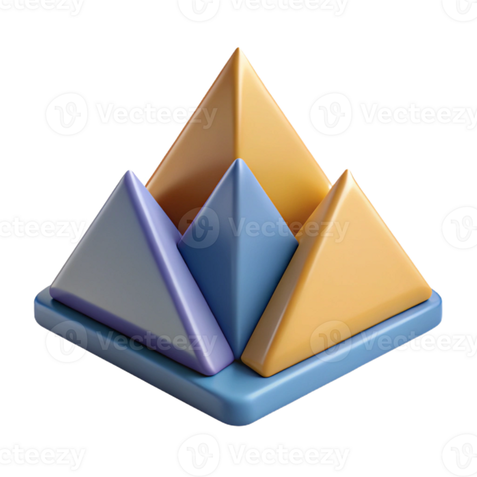 picturesque geometric Alternating triangles, flat color. Clean lines, minimal design. Scalable, symmetrical with Scalable Design. handcrafted png