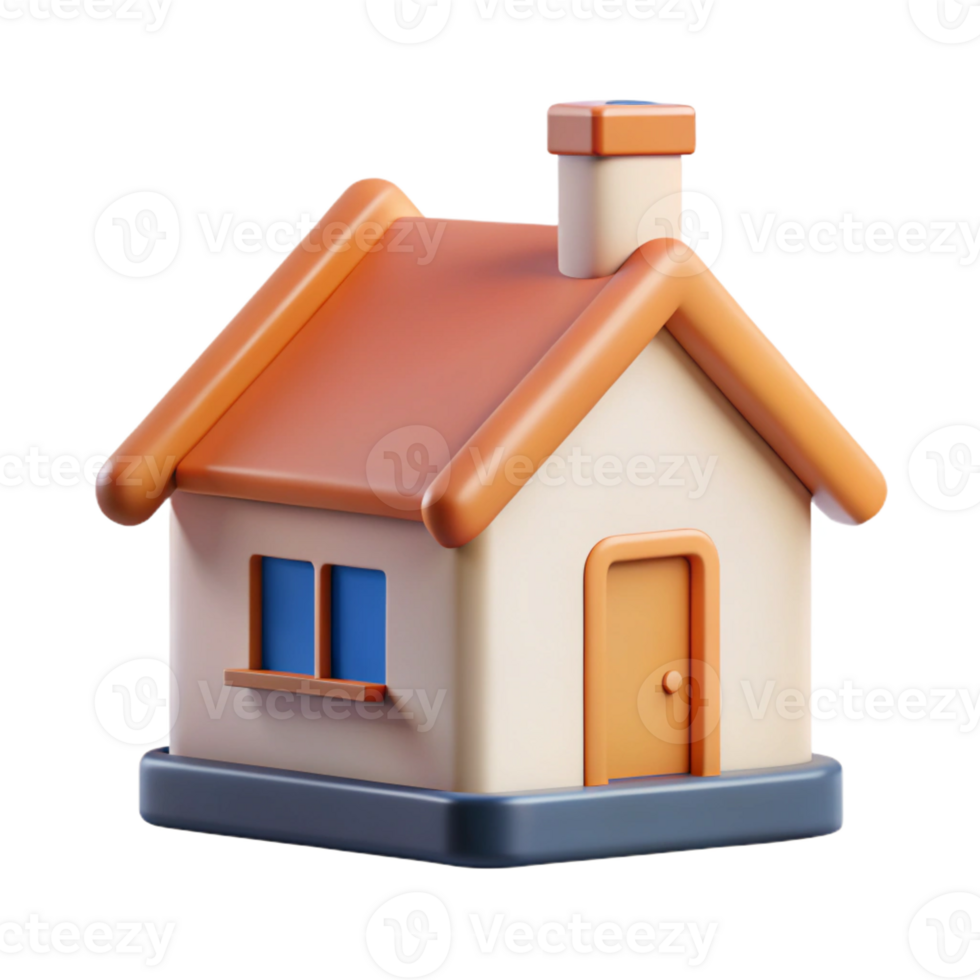 notable impressionist A minimalist house icon. Roof, walls, chimney. Clean lines, flat color with Scalable Design. precision png