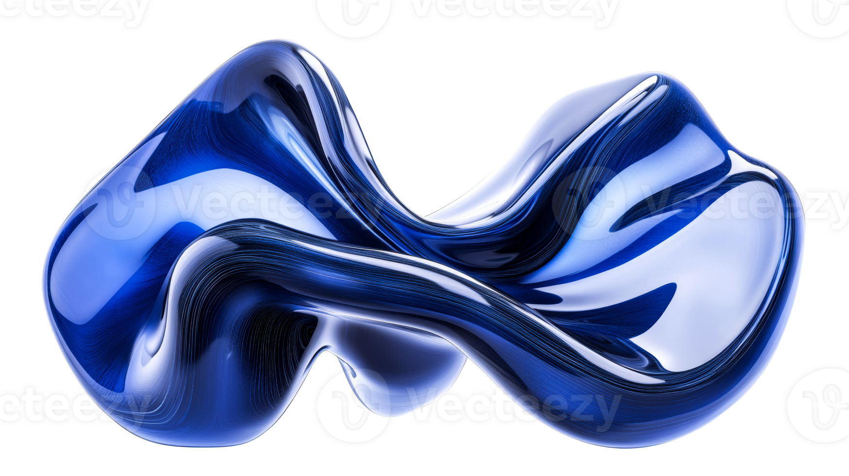 Fluid Shape with Layers, cut out transparent png