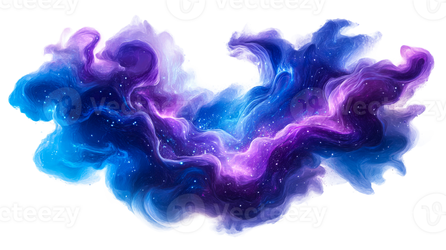 Nebula cosmic cloud, cut out transparent png