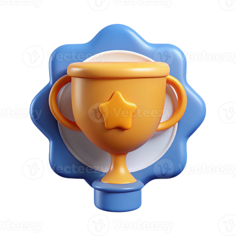 wonderful inspired Trophy badge with simple shape. Crisp edges, flat color, with Scalable Design. png