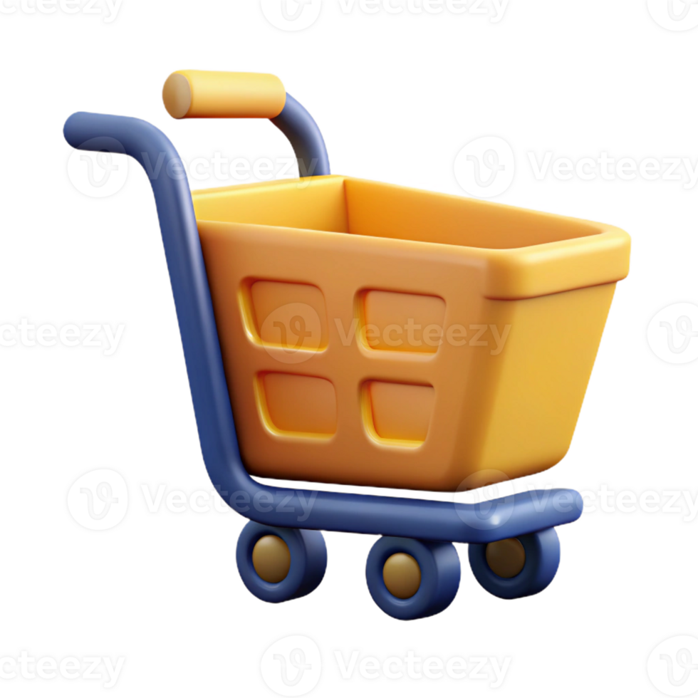 joyful radiant Shopping cart icon for e-commerce data. Clean lines, flat color, minimal with Scalable Design. fine detail png