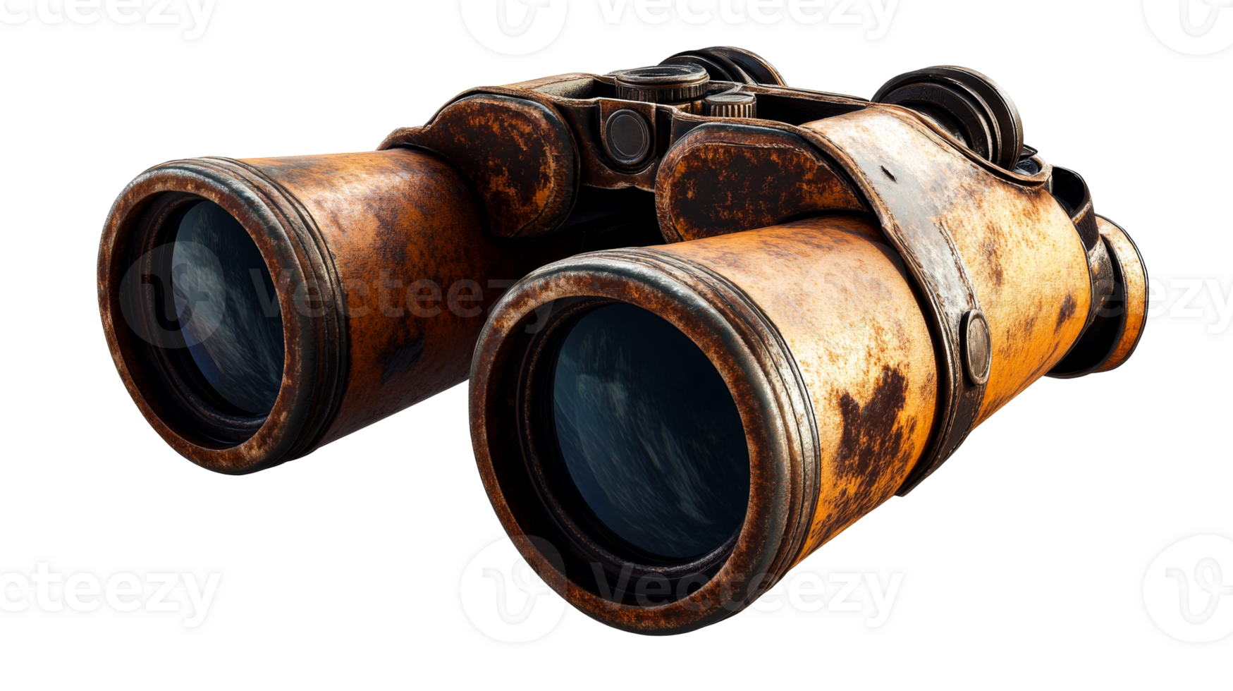 Old Style Binoculars, cut out transparent png