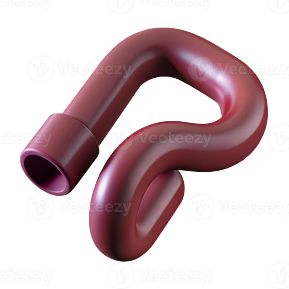 melancholic striking Geometric, flat burgundy curly brace. Single-weight stroke with Scalable Design. handcrafted png