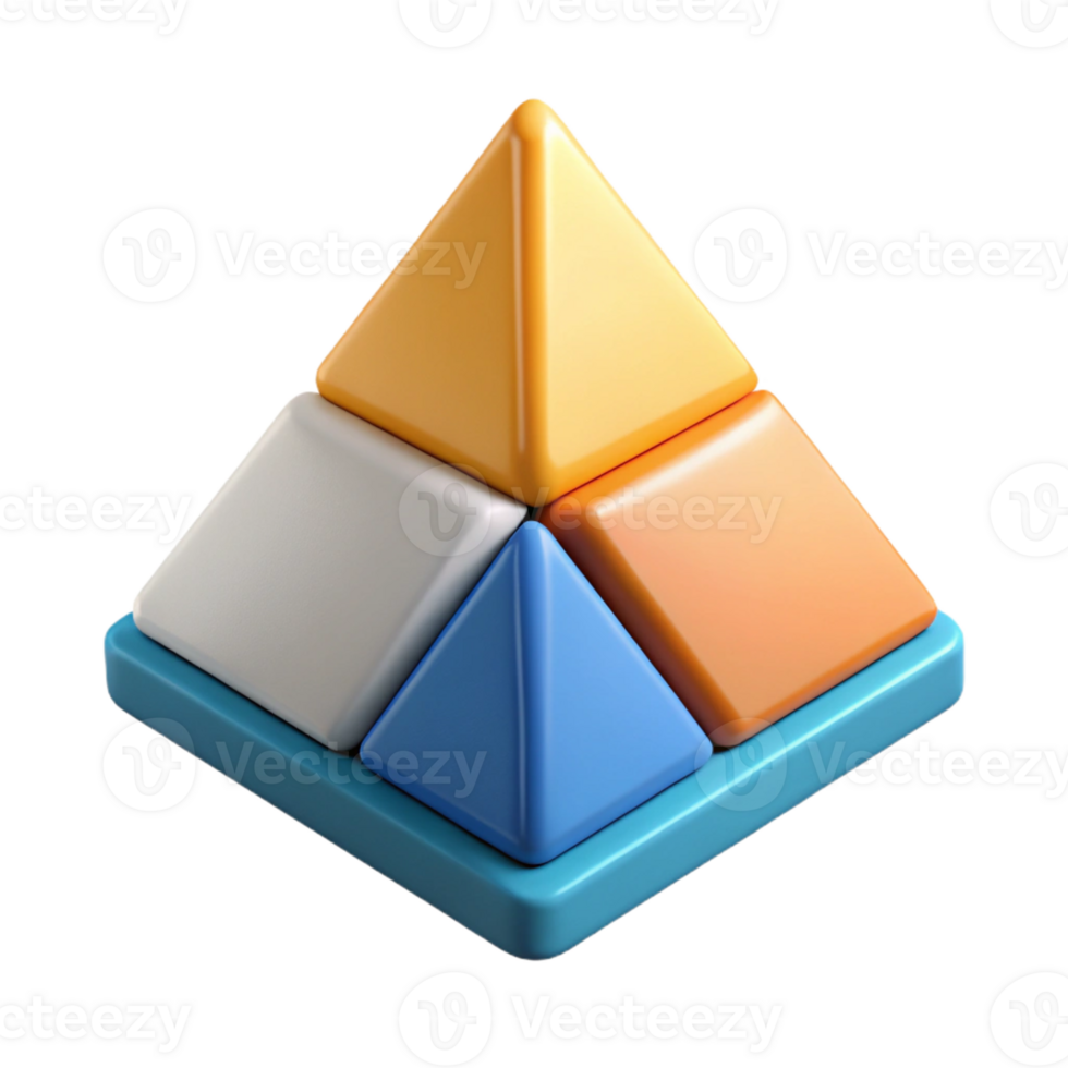 timeless gothic Triangular infographic with three sections, clean lines, flat design. Scalable, minimal with Scalable Design. expertly shot png