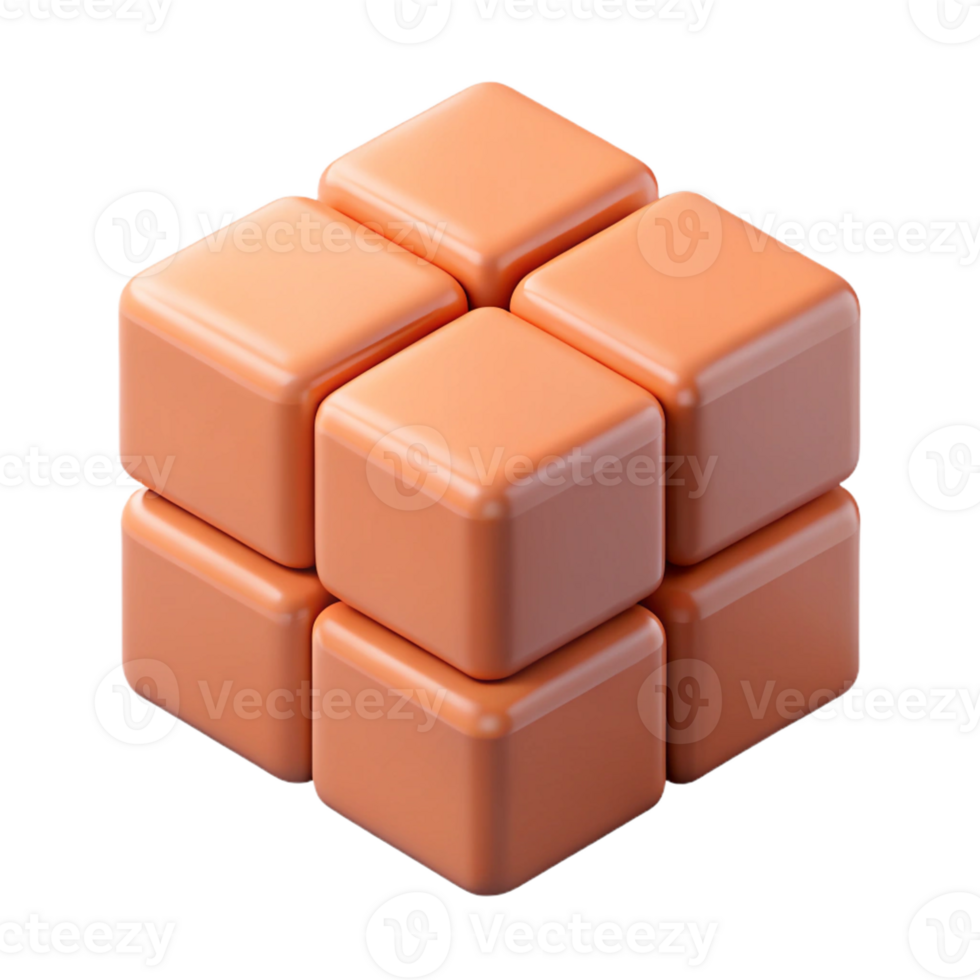 sumptuous melancholic rustic Stacked cubes, scalable design, single-weight stroke, minimal with Scalable Design. professional png