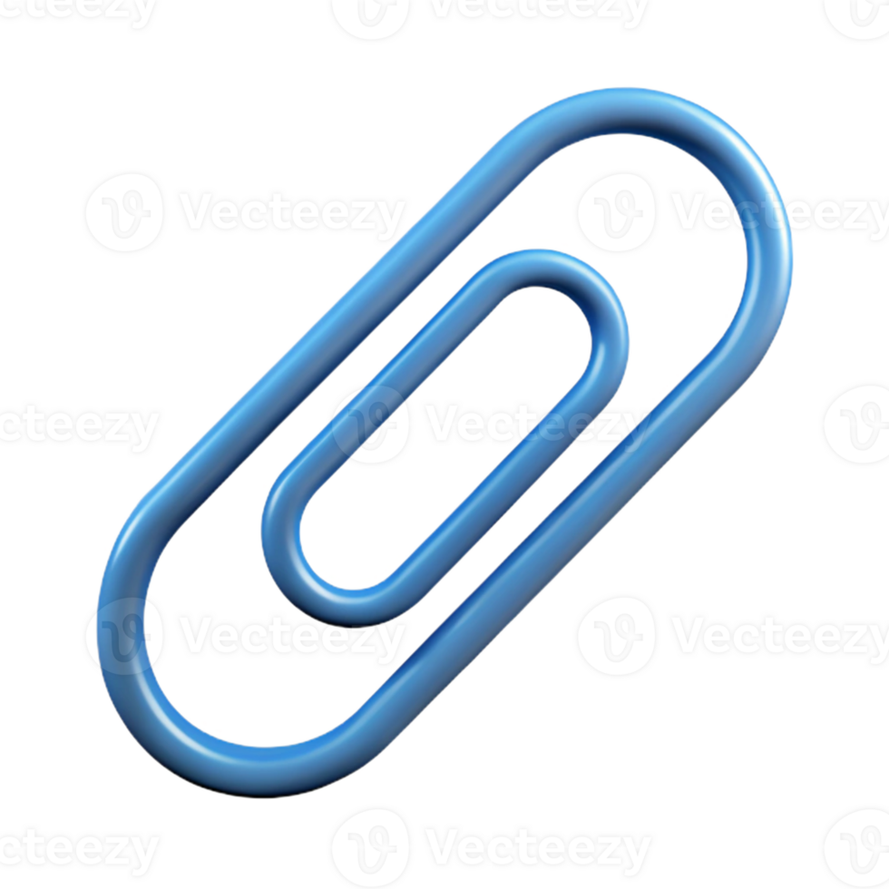 hypnotic futuristic Minimal silhouette of a paperclip. Clean lines, scalable design, flat color with Scalable Design. handcrafted png