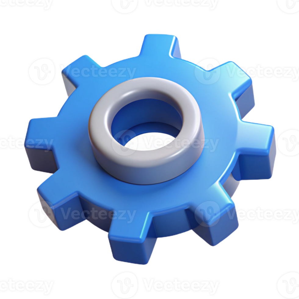 hypnotic industrial Isometric gear cogwheel rotating. Clean lines, with Scalable Design. masterfully captured png